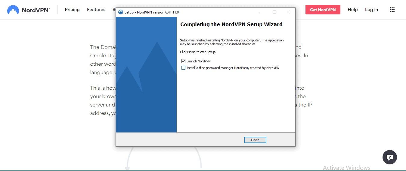 NordVPN Installation Wizard image